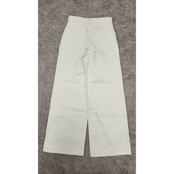 NWT Laude the Label Bone High Rise Camp Pant Jeans 0 - Picture 4 of 9